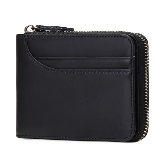 Sendefn Wallets for Men Leather Front Pocket Wallet RFID Zip Bifold Credit Card Holder