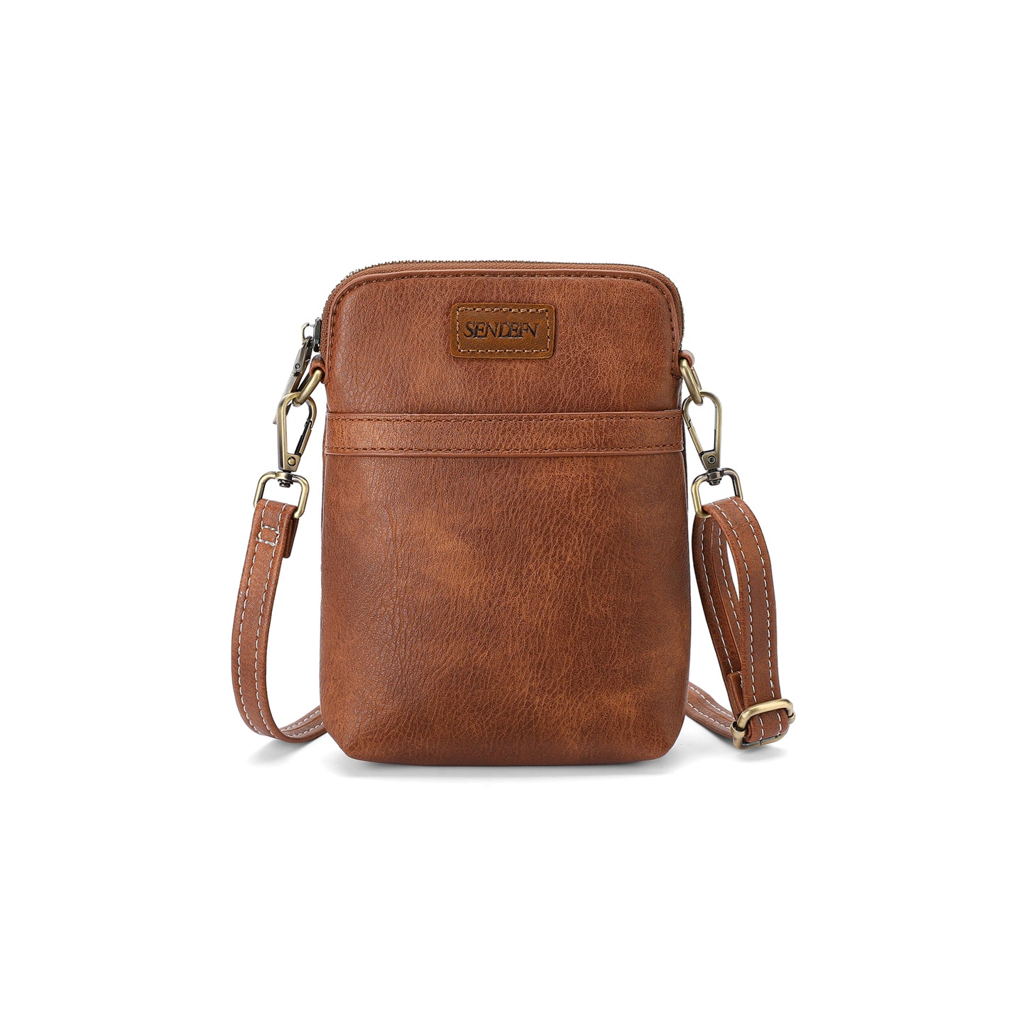 SENDEFN Vegan Leather Small Crossbody Bags for Women Designer Cell Phone Bag Purses Adjustable Strap