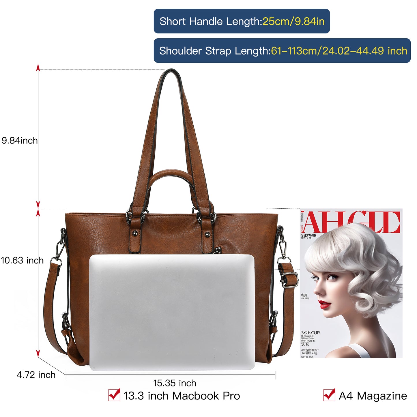 SENDEFN Women Fashion Handbags Wallet Tote Bag Shoulder Bag Top Handle Satchel Purse Set