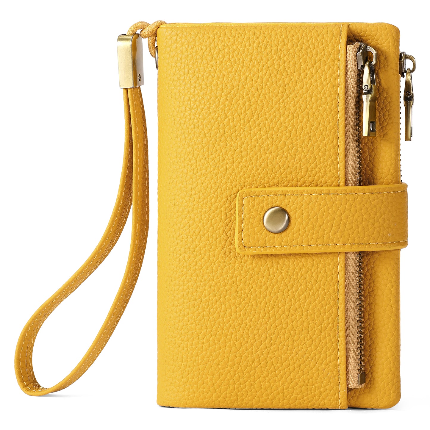 SENDEFN Small Womens Wallet Leather Bifold Card Holder RFID Blocking with Zipper Coin Pocket