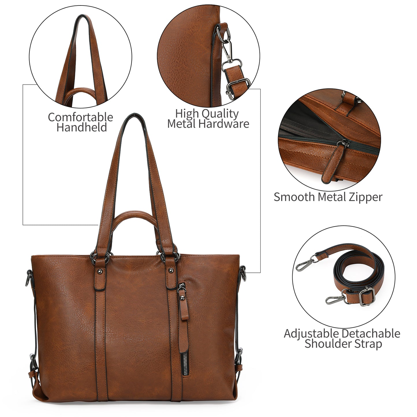 SENDEFN Women Fashion Handbags Wallet Tote Bag Shoulder Bag Top Handle Satchel Purse Set