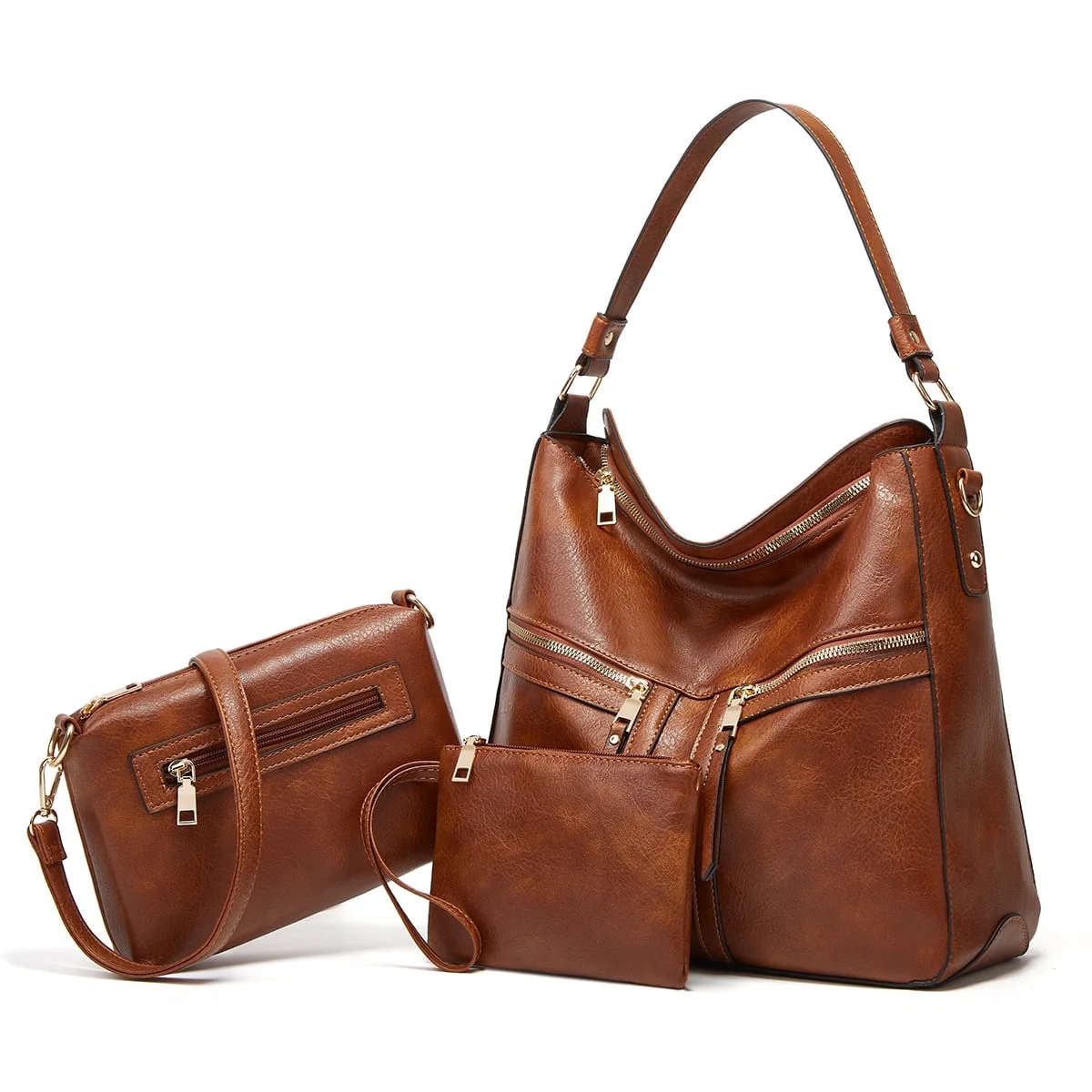 SENDEFN Women Fashion Handbags Wallet Tote Bag Shoulder Bag Top Handle Satchel Purse Set