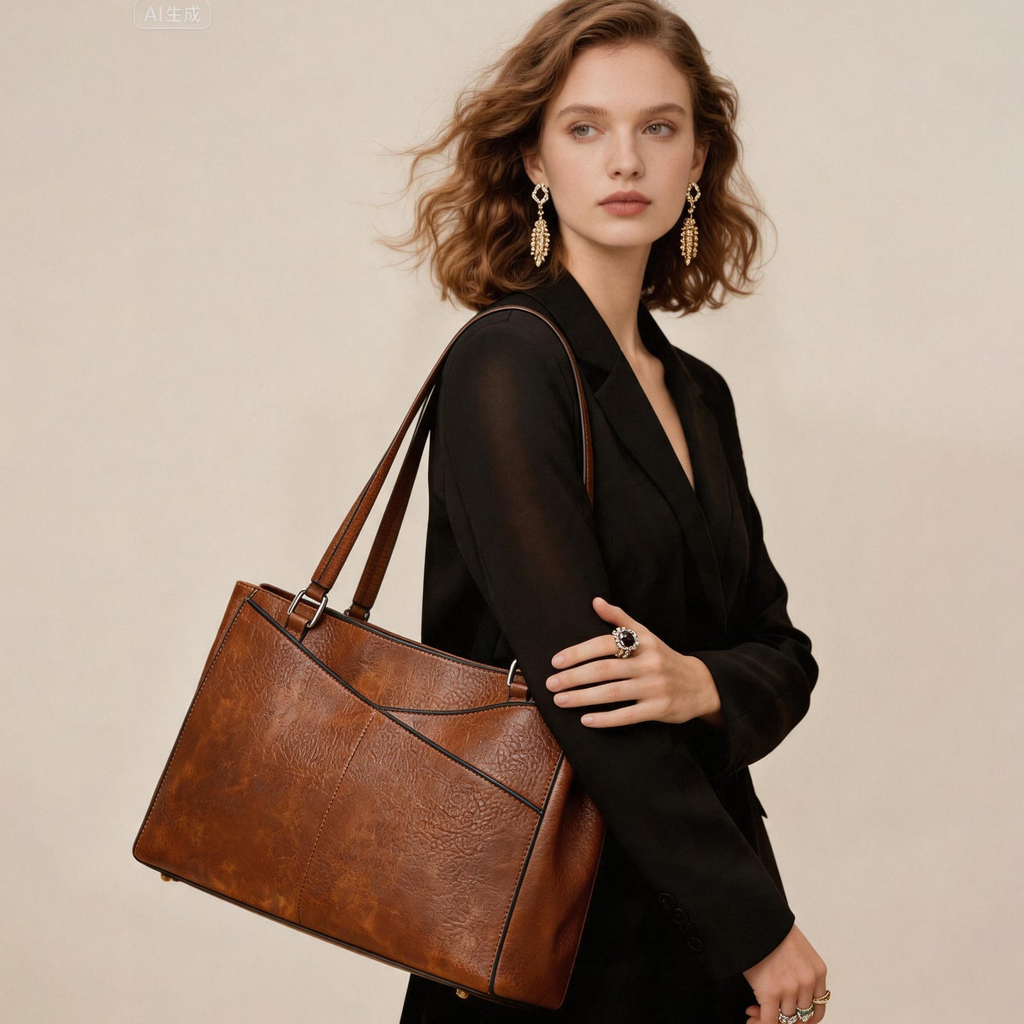 SENDEFN Women PU Leather Large Tote Bag Crossbody Shoulder Top Handle Designer Handbag
