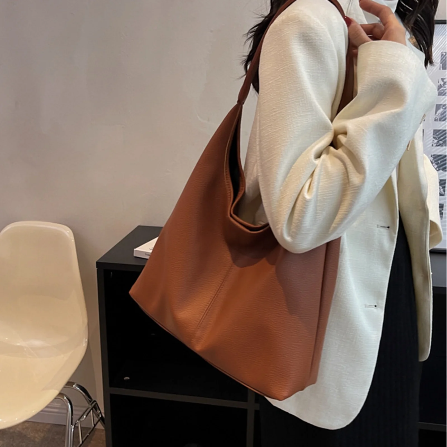SENDEFN Tote Bag for Women Soft Hobo Tote,Large Shoulder Bags Ladies Tote Handbags Suitable for School Work Travel be Attached Small Wallet