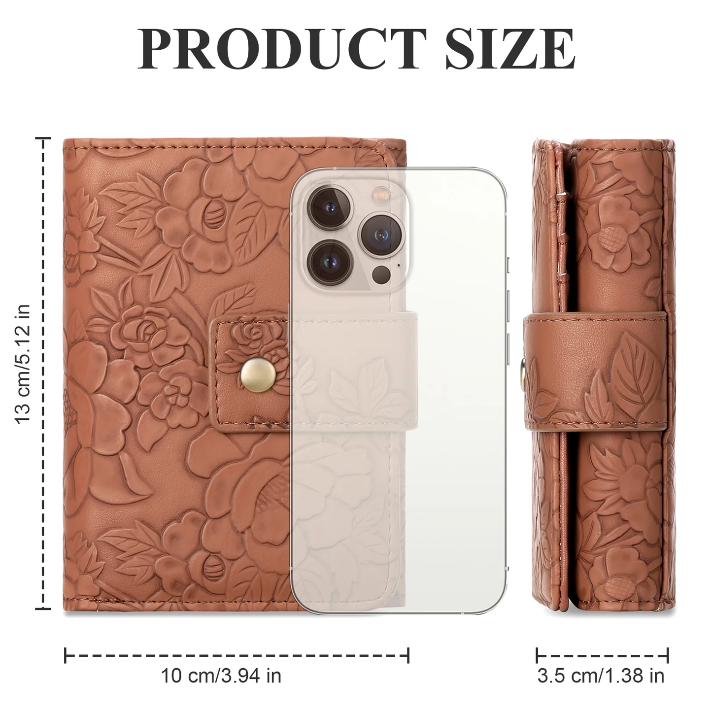 SENDEFN Wallets for Women Trifold Ladies Wallet Credit Card Holder Coin Pocket with ID Window