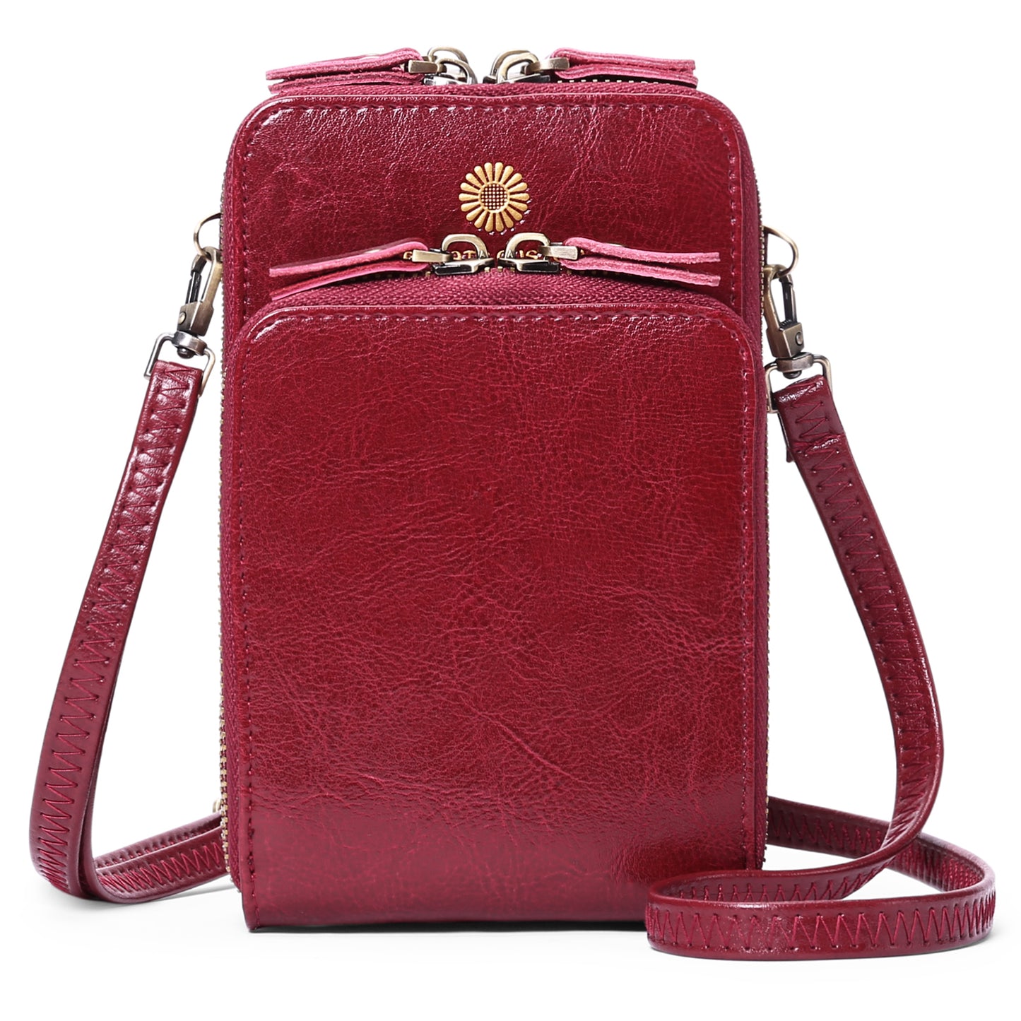 Sendefn Small Crossbody cell Phone Purse for women,RFID Blocking Mini Shoulder Handbag Leather Wallet with Credit Card Slots