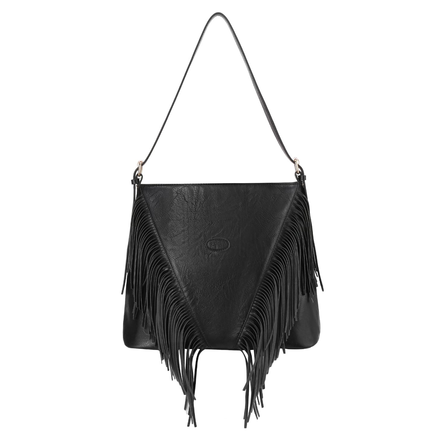 SENDEFN Fringe Hobo Bags for Women Vintage Leather Crossbody Bag Hippie Western Purses Tassel Shoulder Bag