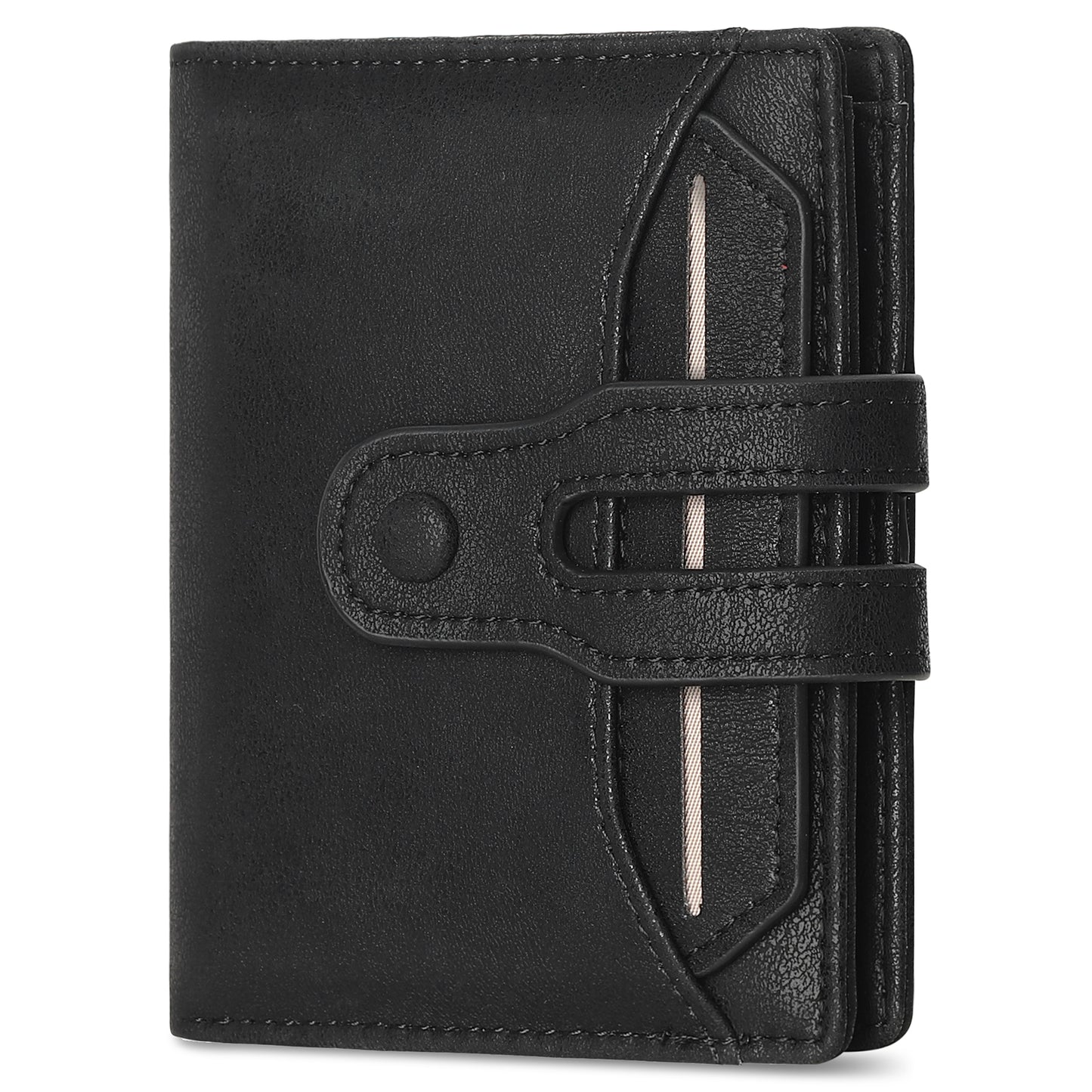 SENDEFN Leather Wallet for Men RFID Blocking Large Capacity Bifold Wallet Minimalist Back Pocket Wallets for Men with Zipper Coin Pocket