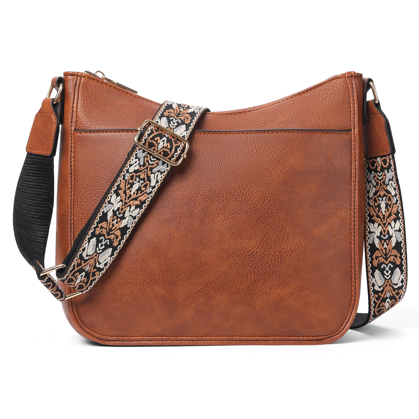 SENDEFN Women's Shoulder Bag, Medium Handbag, Women's Leather Crossbody Bags with Adjustable Coloured Strap