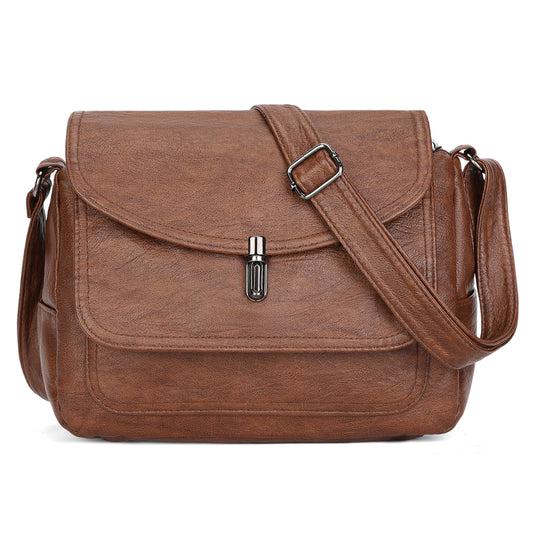 SENDEFN Crossbody Purses for Women Trendy Soft Leather Medium Handbags and Multi Pocket Shoulder Bag
