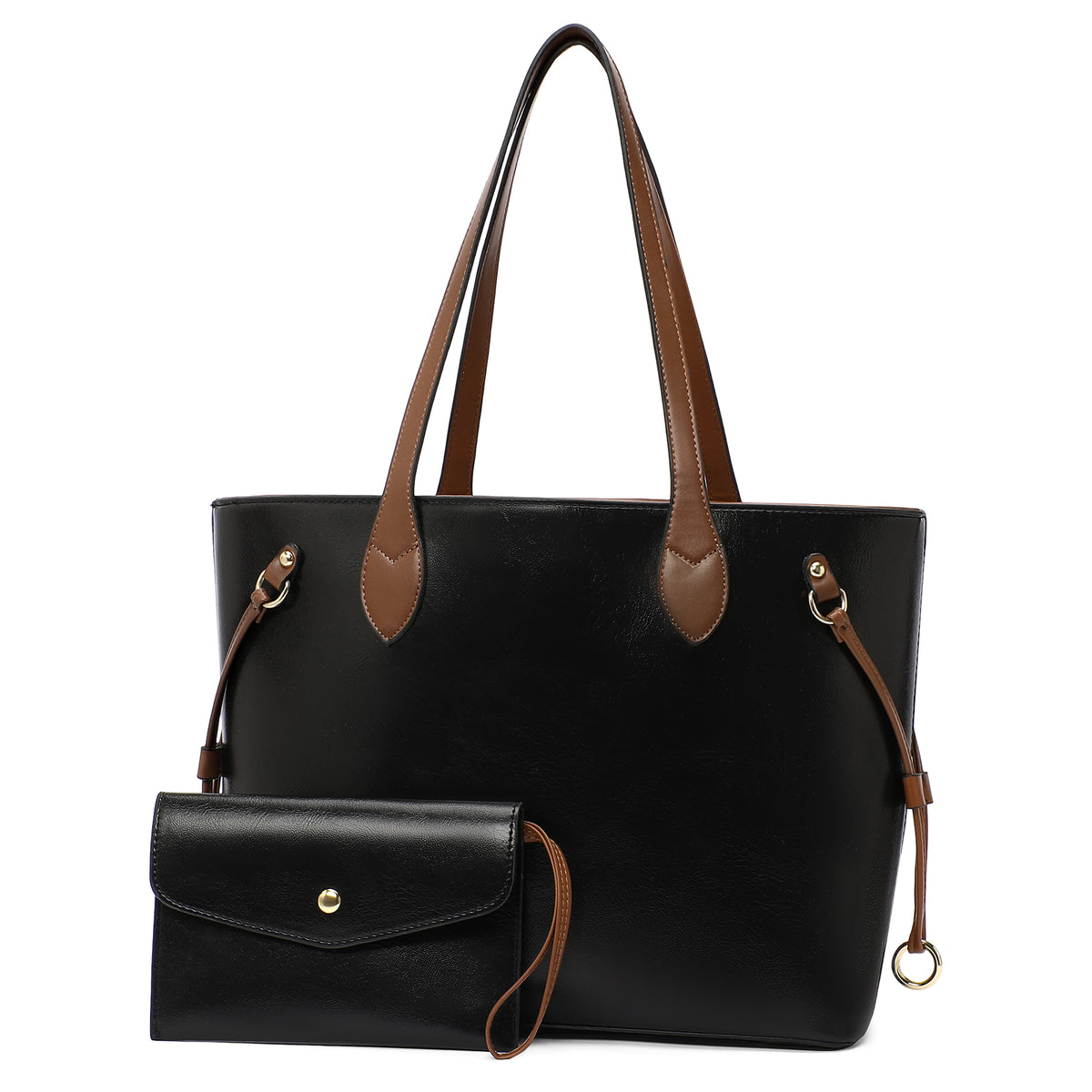 SENDEFN Tote Bags with Zipper Leather Purses and Handbags for Women Large Hobo Shoulder Bag