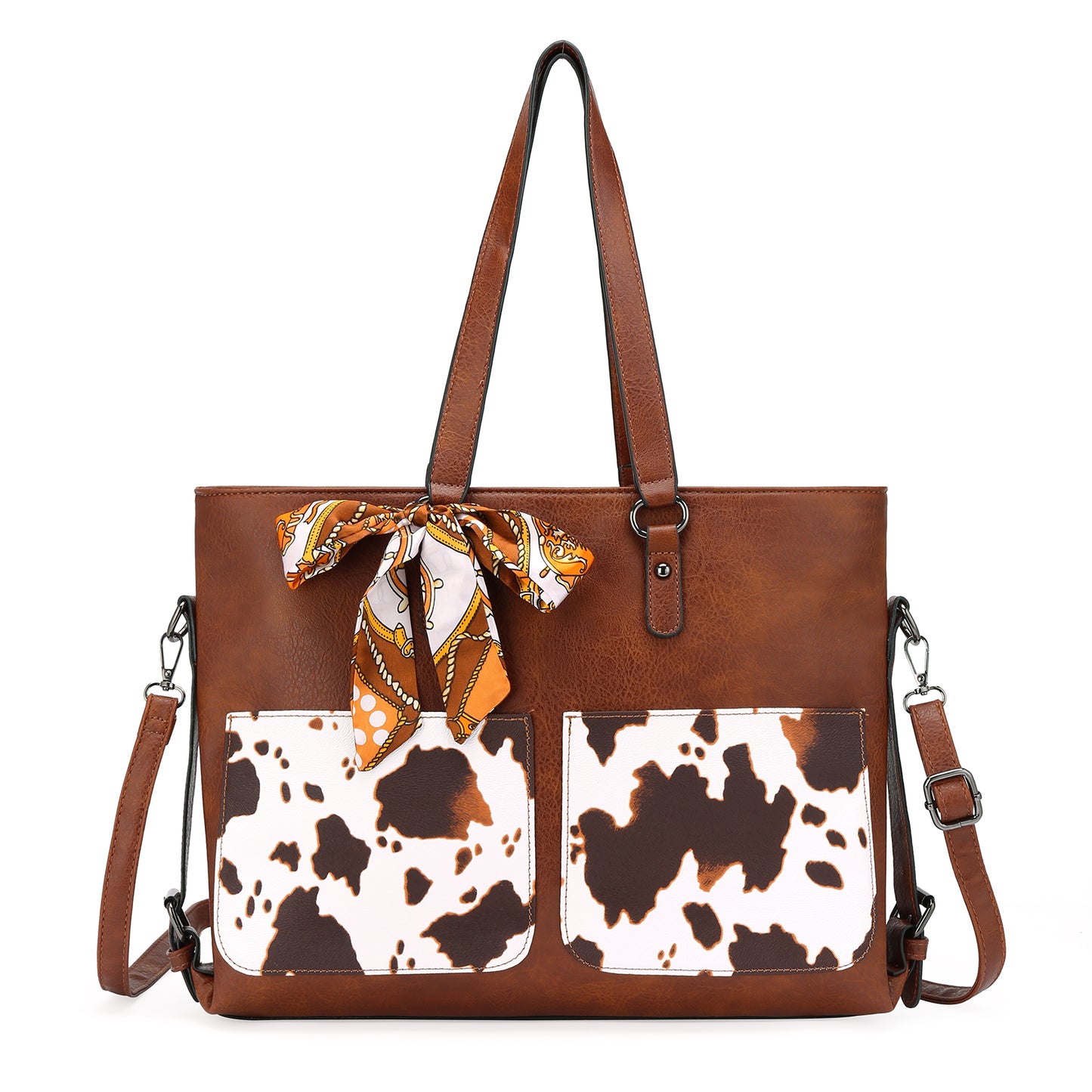 SENDEFN Women Tote Bag Handbags Leather Fashion Multiple pockets Bags with Adjustable Shoulder Strap