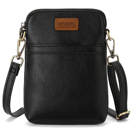 SENDEFN Vegan Leather Small Crossbody Bags for Women Designer Cell Phone Bag Purses Adjustable Strap