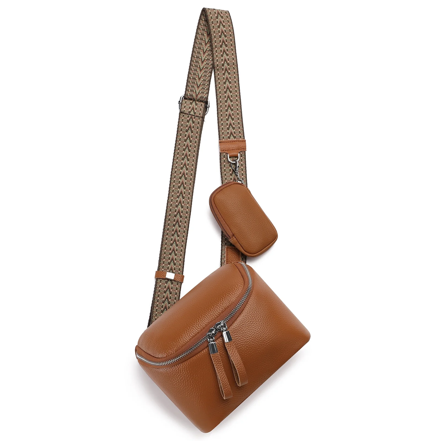 SENDEFN Crossbody Purses for Women Trendy,Leather Crossbody Bag,Women's Crossbody Travel Purse Adjustable Strap