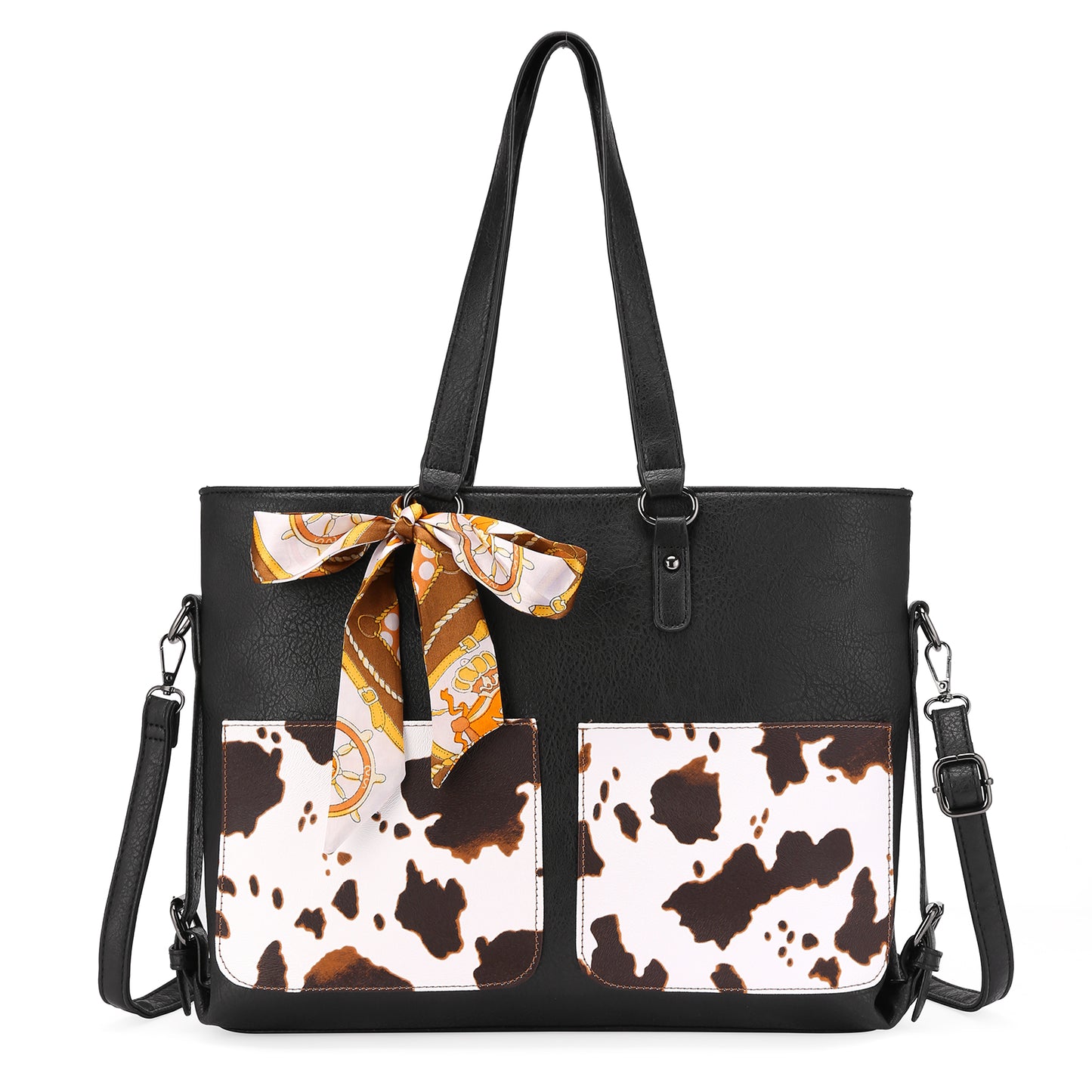 SENDEFN Women Tote Bag Handbags Leather Fashion Multiple pockets Bags with Adjustable Shoulder Strap