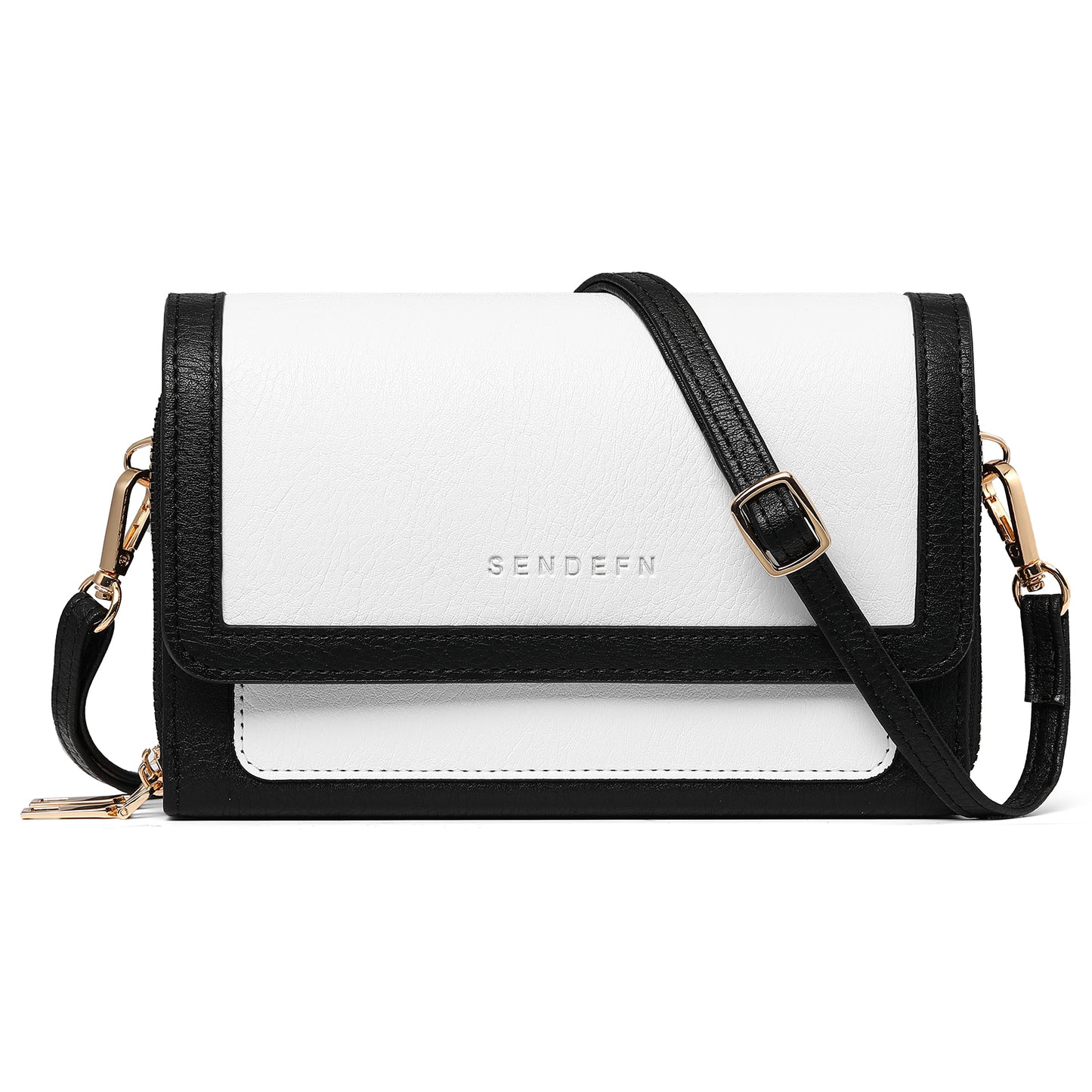 SENDEFN Crossbody Bags for Women Vegan Leather Purses Woman Fashion Shoulder Bag with Adjustable Strap