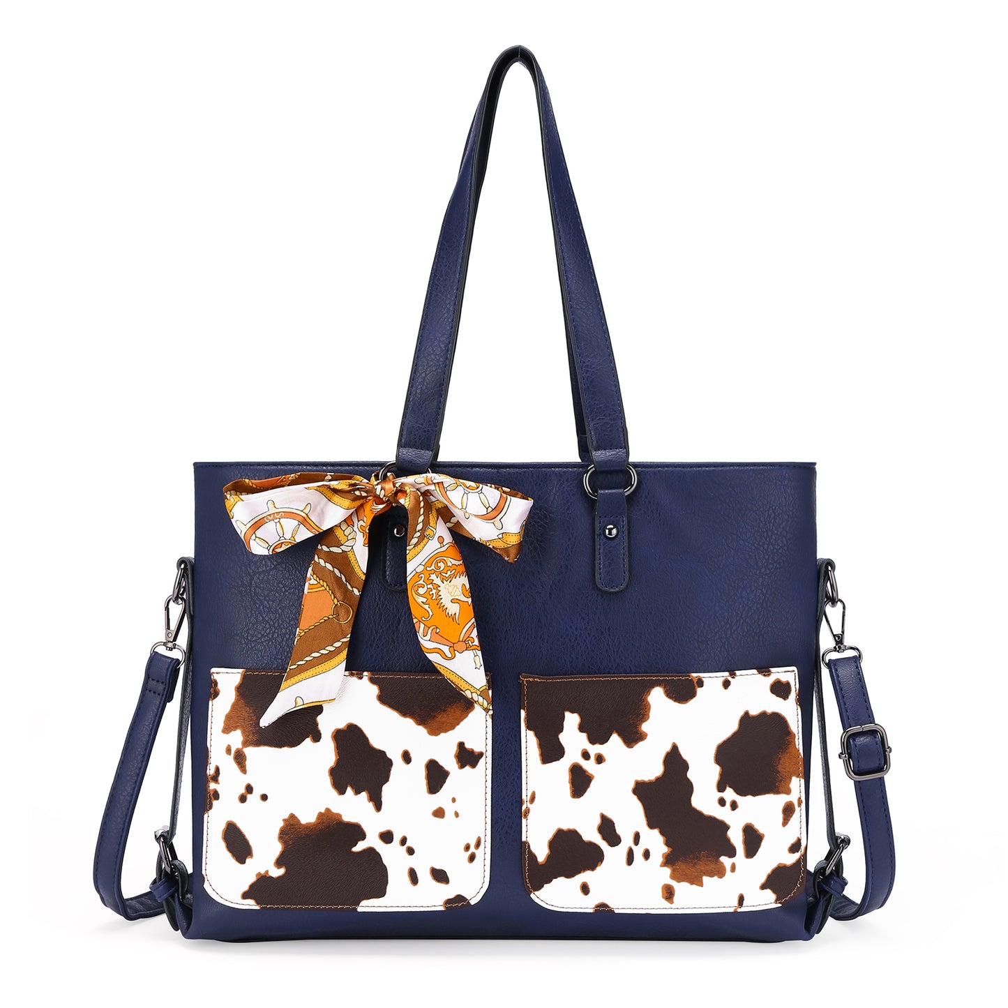 SENDEFN Women Tote Bag Handbags Leather Fashion Multiple pockets Bags with Adjustable Shoulder Strap