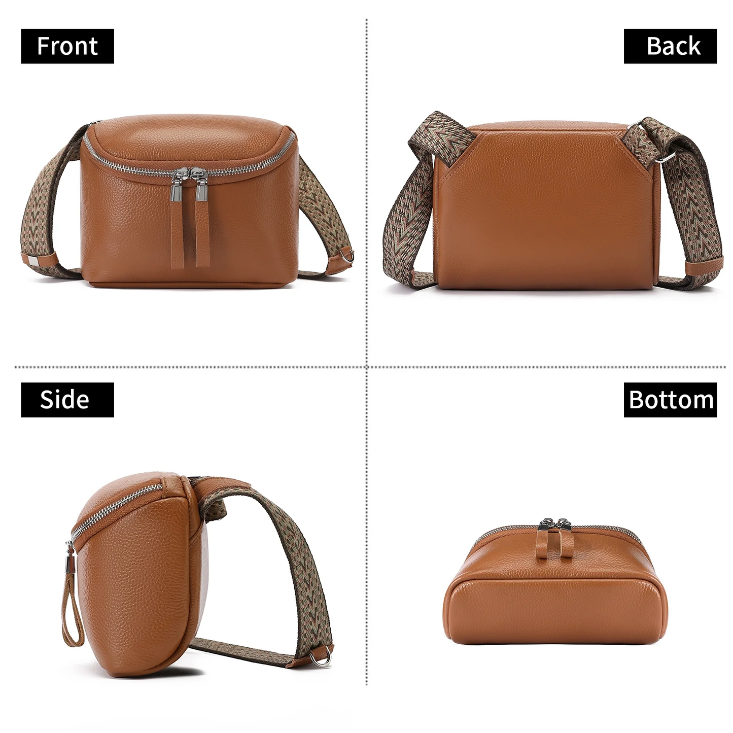 SENDEFN Crossbody Purses for Women Trendy,Leather Crossbody Bag,Women's Crossbody Travel Purse Adjustable Strap