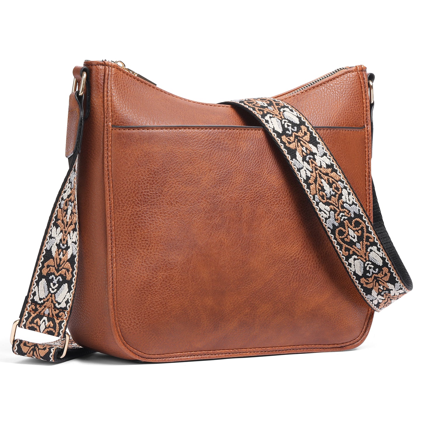 SENDEFN Women's Shoulder Bag, Medium Handbag, Women's Leather Crossbody Bags with Adjustable Coloured Strap
