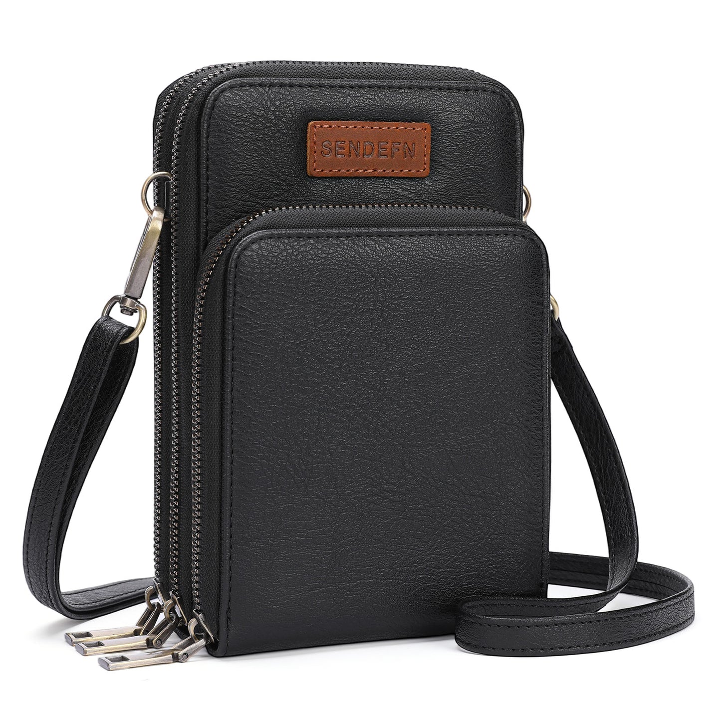 SENDEFN Vegan Leather Small Crossbody Bags for Women Cell Phone Bag Purses Shoulder Bag with Adjustable Strap