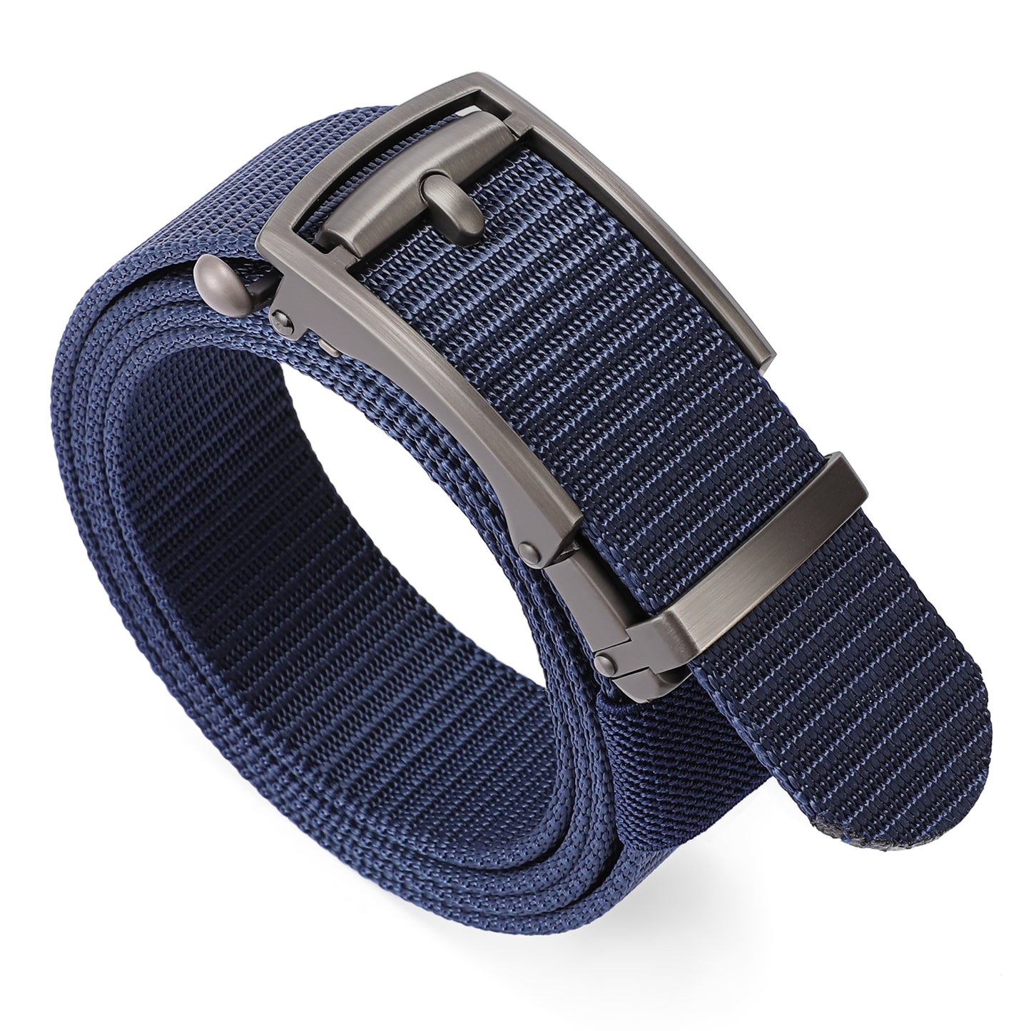 SENDEFN Ratchet Golf Belt for Men, Nylon Web Belt with Automatic Slide Buckle With Gift Box