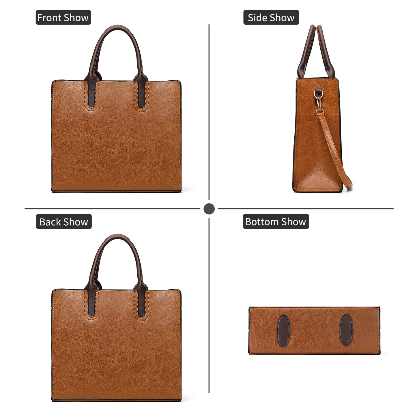 Sendefn Purse for Women Leather Tote Bag Purse and Handbags, Satchel Shoulder Crossbody Top Handle Bags