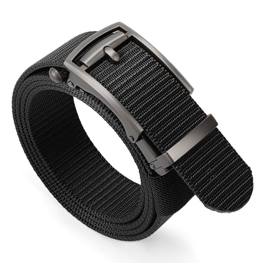 SENDEFN Ratchet Golf Belt for Men, Nylon Web Belt with Automatic Slide Buckle With Gift Box