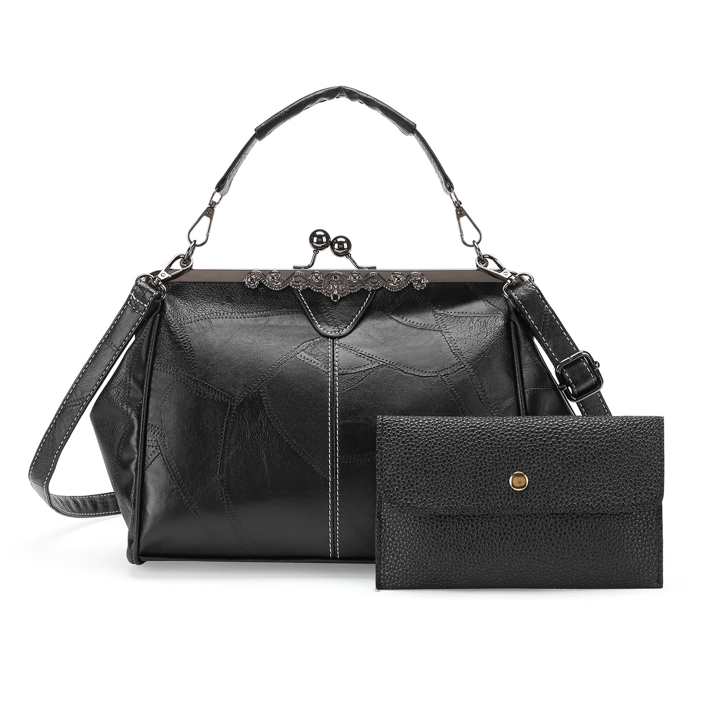 SENDEFN Crossbody bags for women trendy, Fashion Leather Shoulder Clip Bag,Ladies Classic Handbag Light Purse with Adjustable Strap