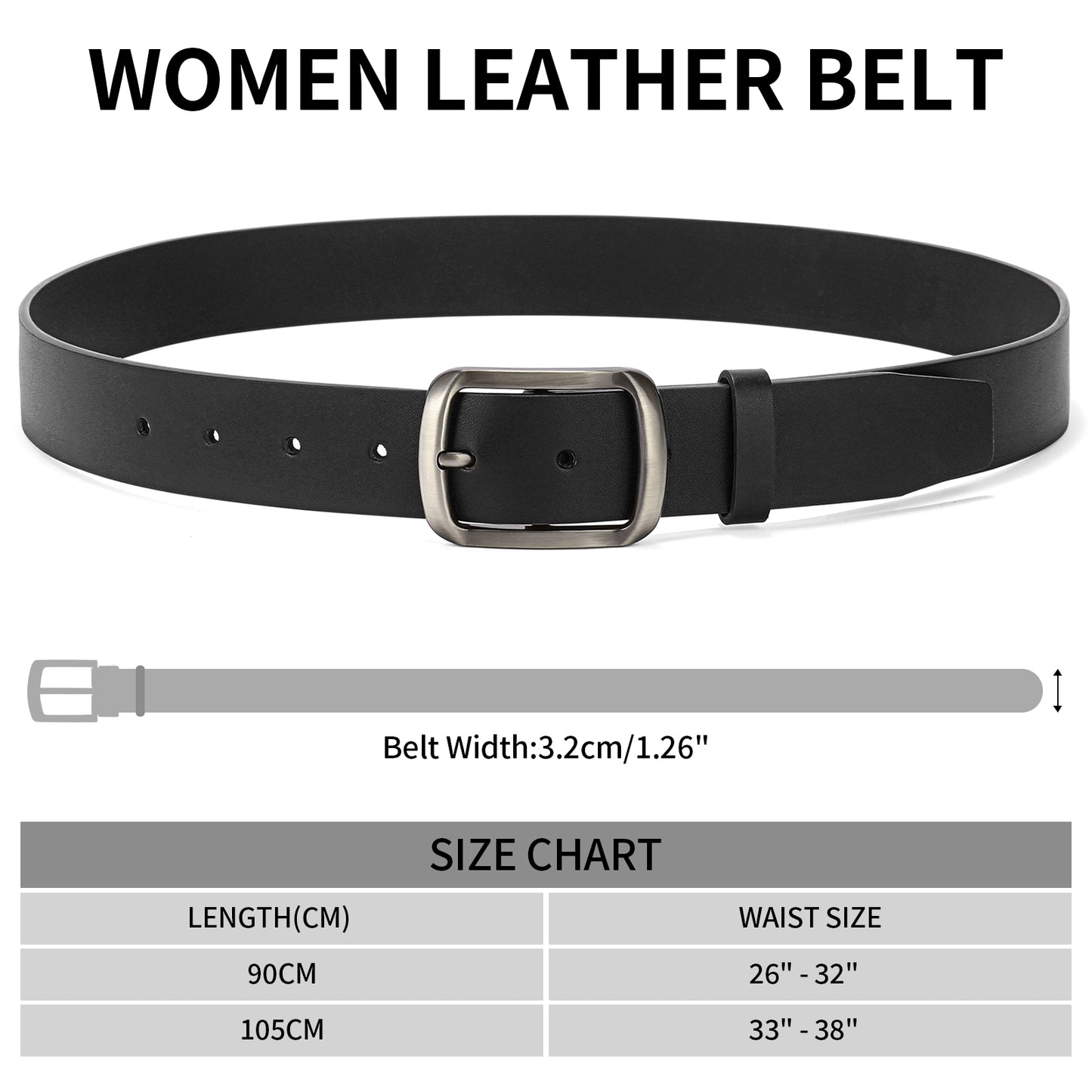 SENDEFN Women Waist Belt Fashion Ladies Belt with Solid Pin Buckle for Jeans Pants Dress