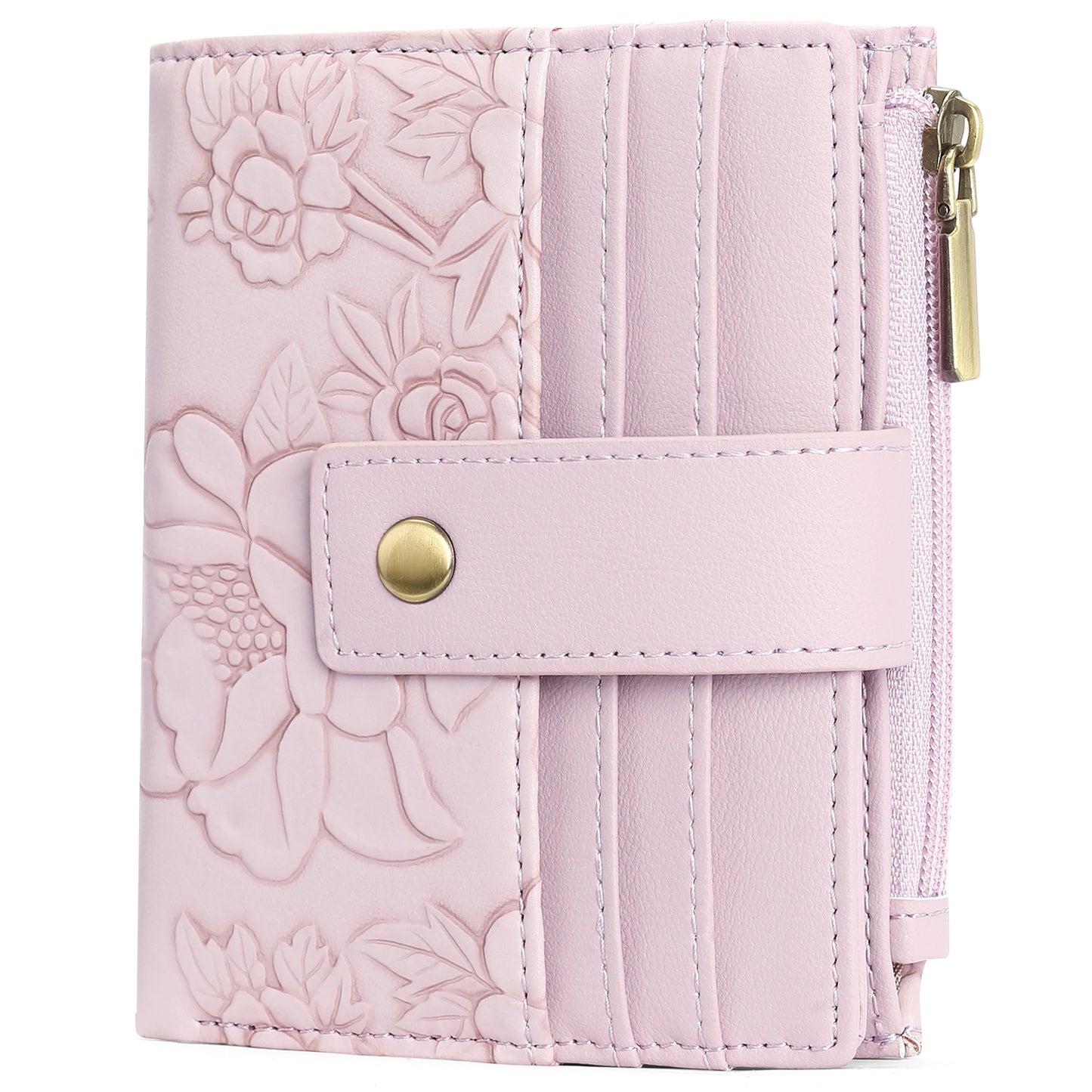 SENDEFN Wallet for Women RFID Blocking Leather Bifold Wallet Credit Card Holder for Women Ladies Small Wallet With Zipper Pocket