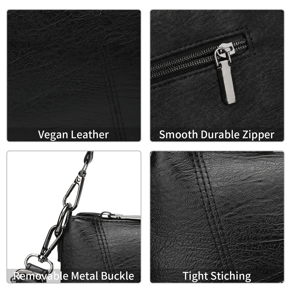 SENDEFN Small Crossbody Bags for Women Trendy Clutch Purse PU Leather Shoulder Bags with Adjustable Strap