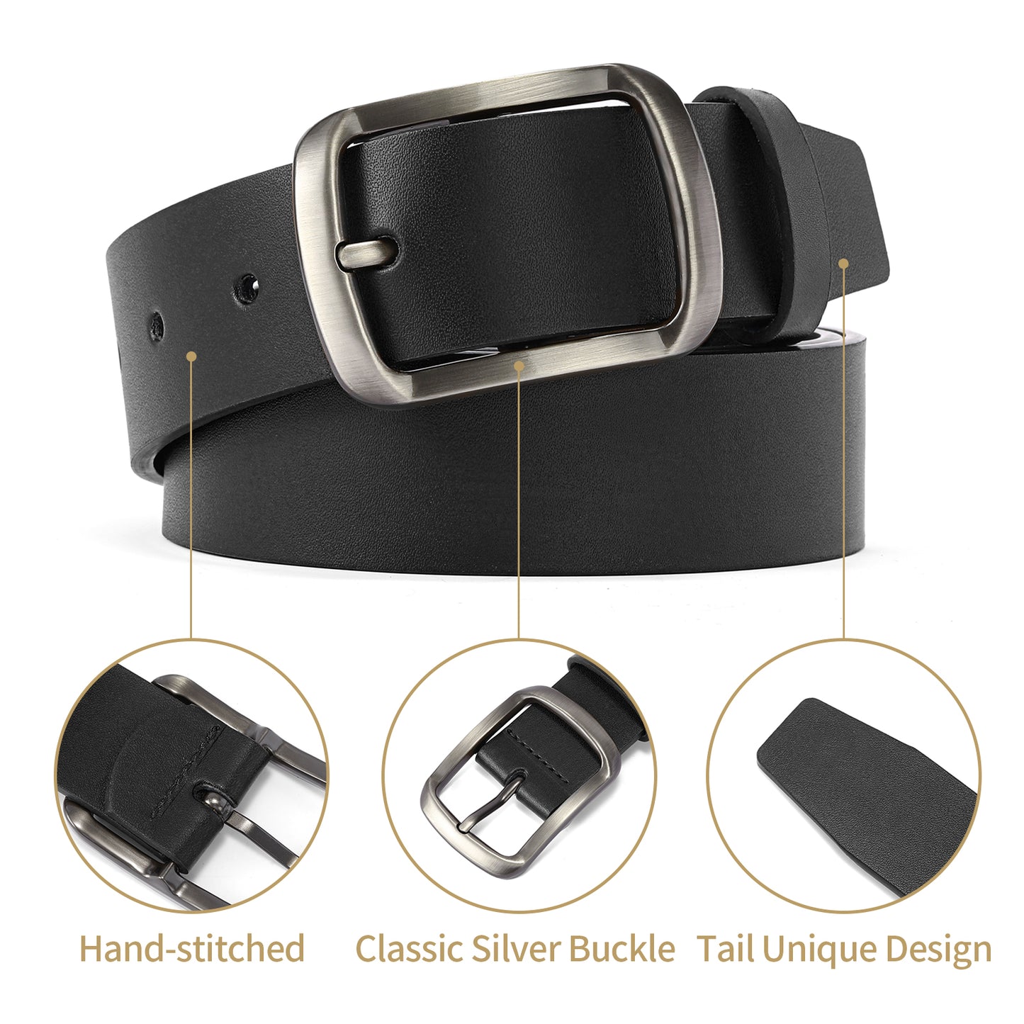 SENDEFN Women Waist Belt Fashion Ladies Belt with Solid Pin Buckle for Jeans Pants Dress