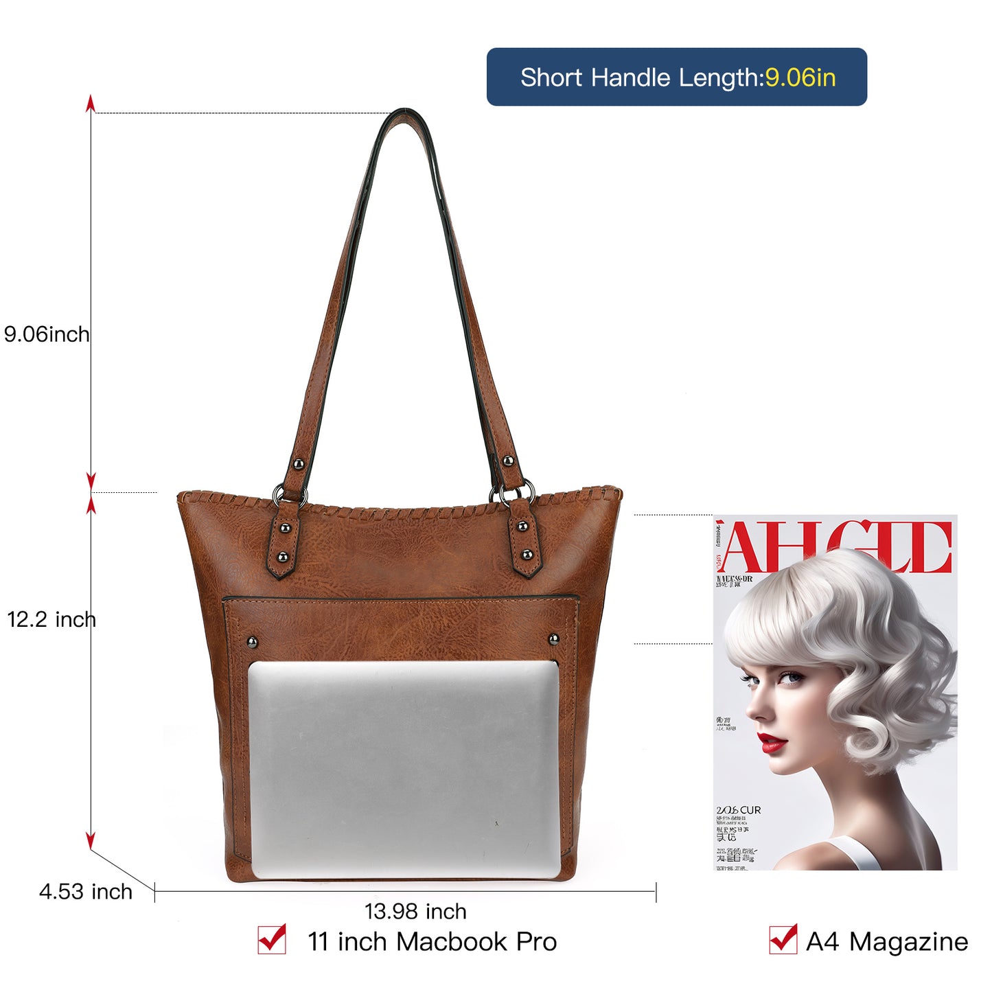 SENDEFN Purses for Women Fashion Handbags Tote Shoulder Bags Casual Crossbody Bags with Small Wallet