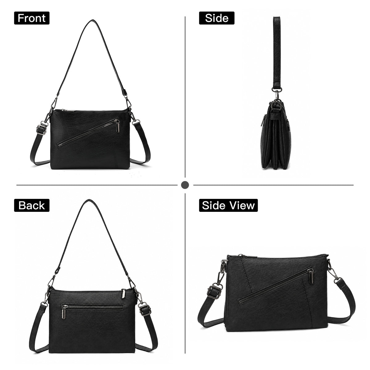 SENDEFN Small Crossbody Bags for Women Trendy Clutch Purse PU Leather Shoulder Bags with Adjustable Strap