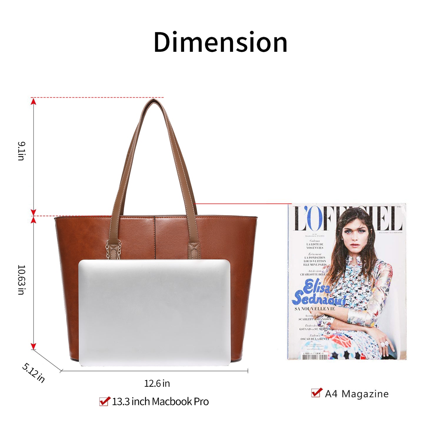 SENDEFN Tote Bags with Zipper Leather Purses and Handbags for Women Large Hobo Shoulder Bag