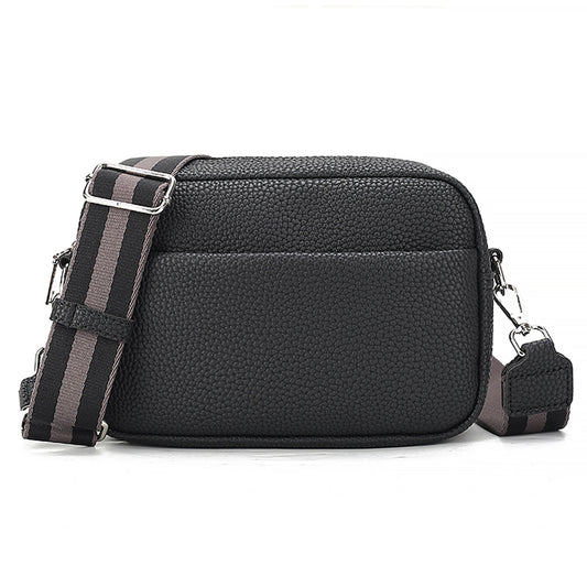 Sendefn Leather Crossbody Bag for Women,Ladies Wide Strap Shoulder Bag Small Purses and Handbags