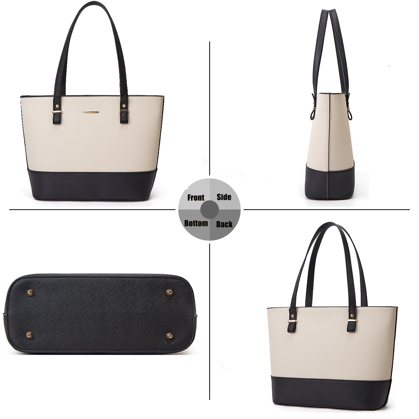Sendefn Handbags for Women Shoulder Bags Ladies Tote Satchel Hobo 3pcs Purse Set