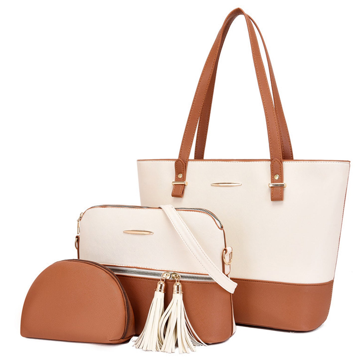 Sendefn Handbags for Women Shoulder Bags Ladies Tote Satchel Hobo 3pcs Purse Set