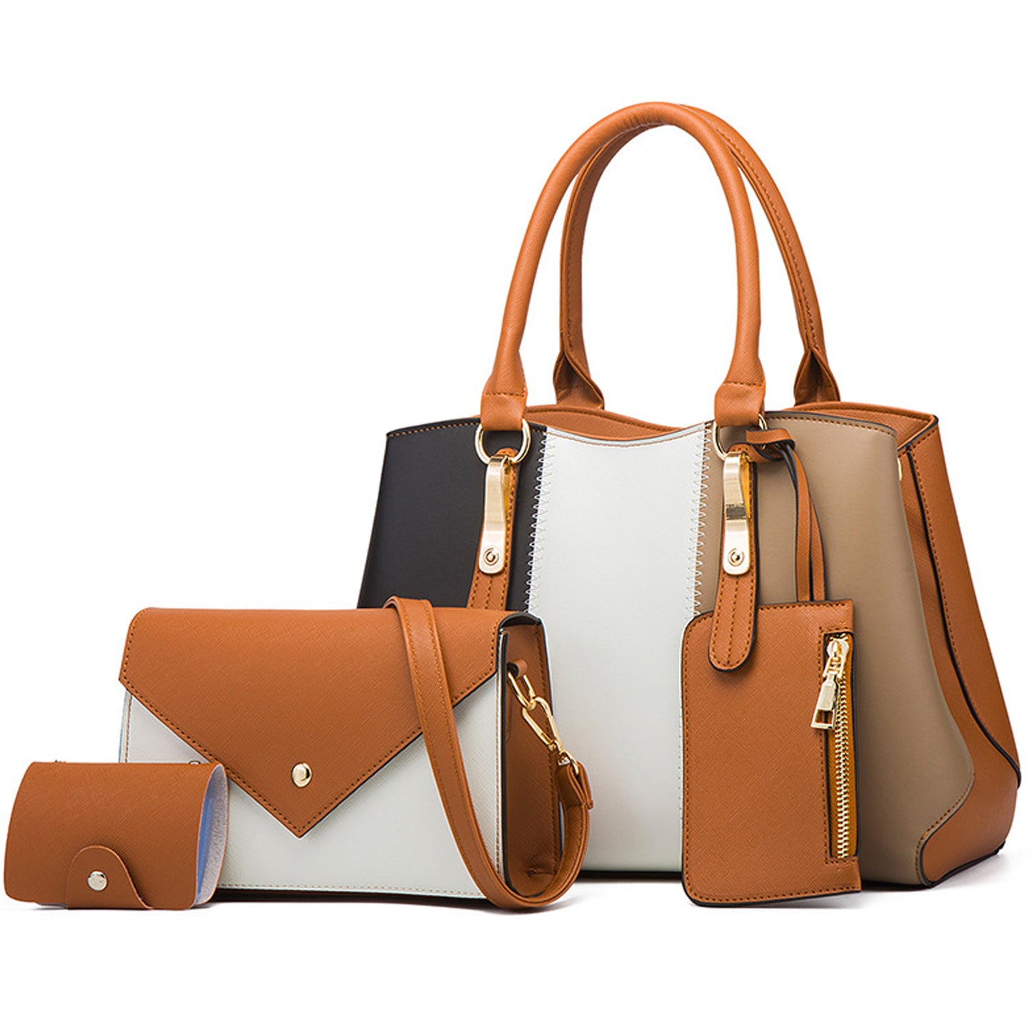 Women Handbags Wallet Tote Bag Shoulder Bag Top Handle Satchel Purse Set 4pcs