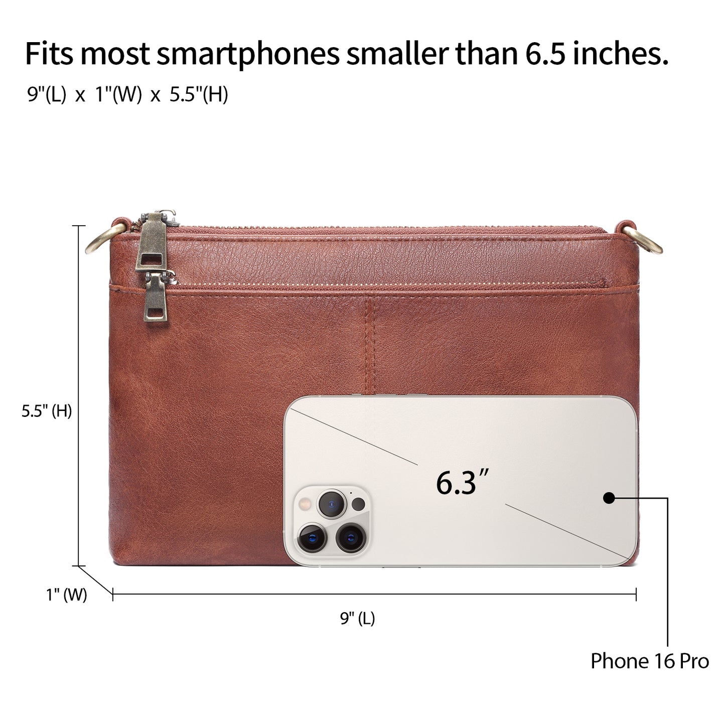 SENDEFN Small Crossbody Bags for Women Trendy Clutch Purse PU Leather Shoulder Bags with Adjustable Strap