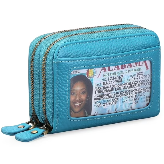 Sendefn Small Genuine Leather Wallet for Women, RFID Blocking Credit Card Holder Wallet