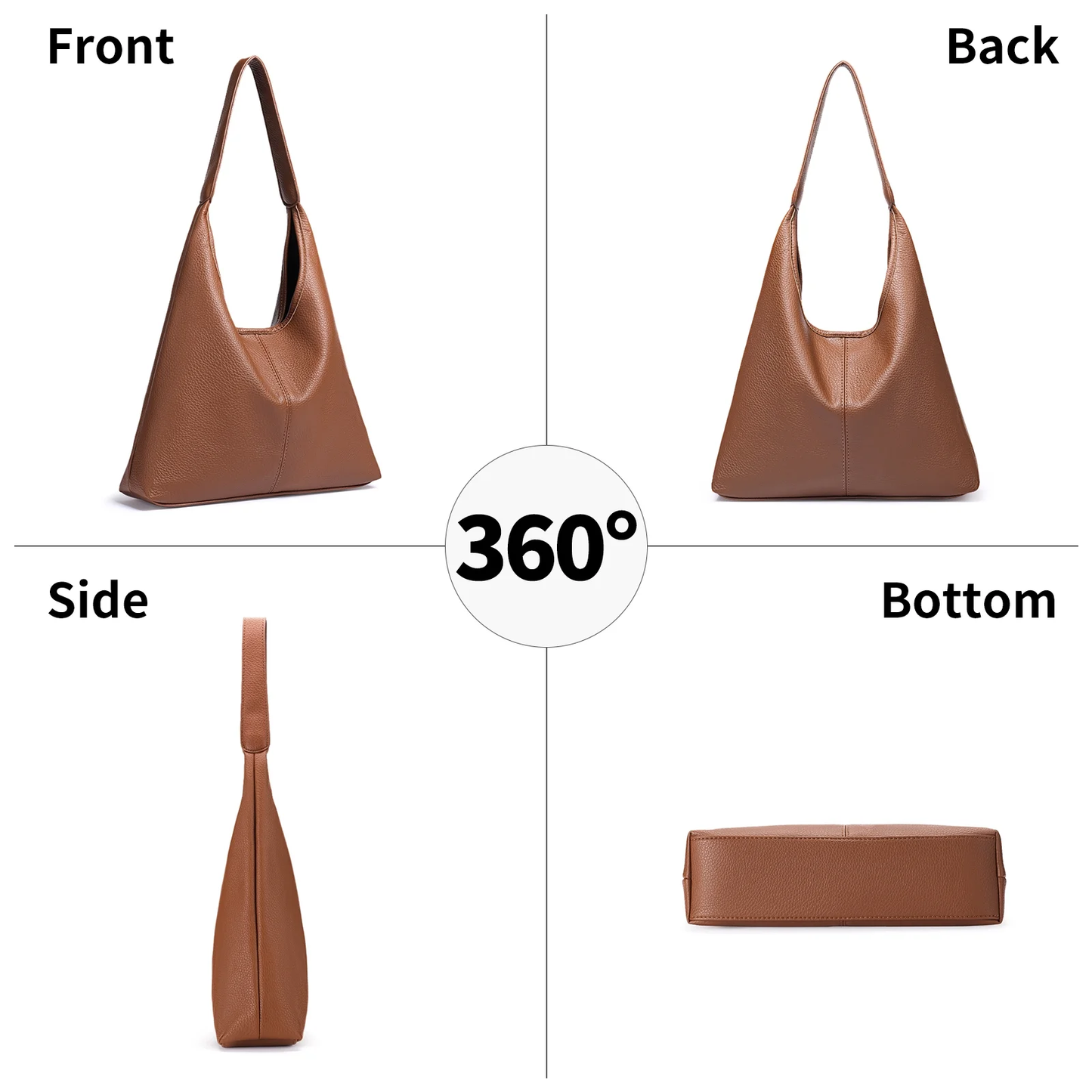 SENDEFN Tote Bag for Women Soft Hobo Tote,Large Shoulder Bags Ladies Tote Handbags Suitable for School Work Travel be Attached Small Wallet