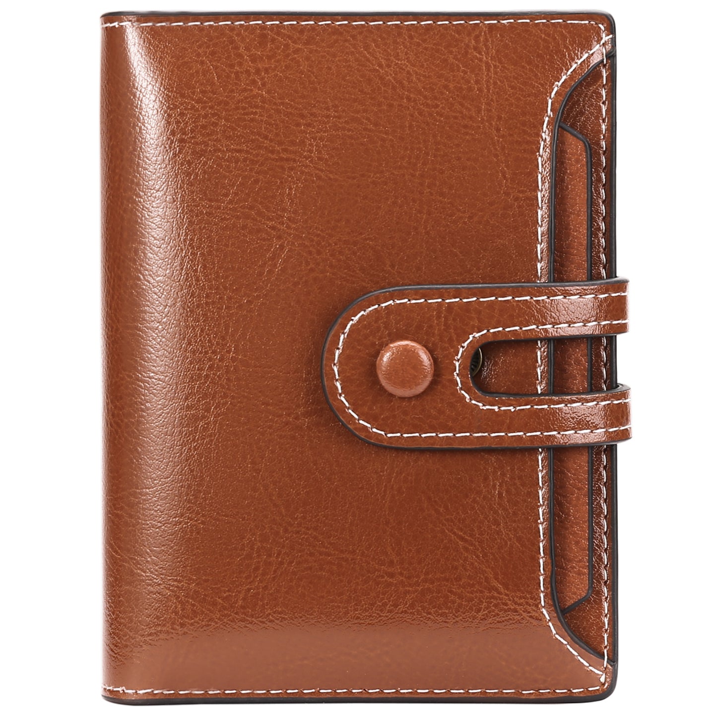 Sendefn Small Womens Wallet RFID Blocking Bifold Genuine Leather Purse with Zipper Coin Pocket ID Window