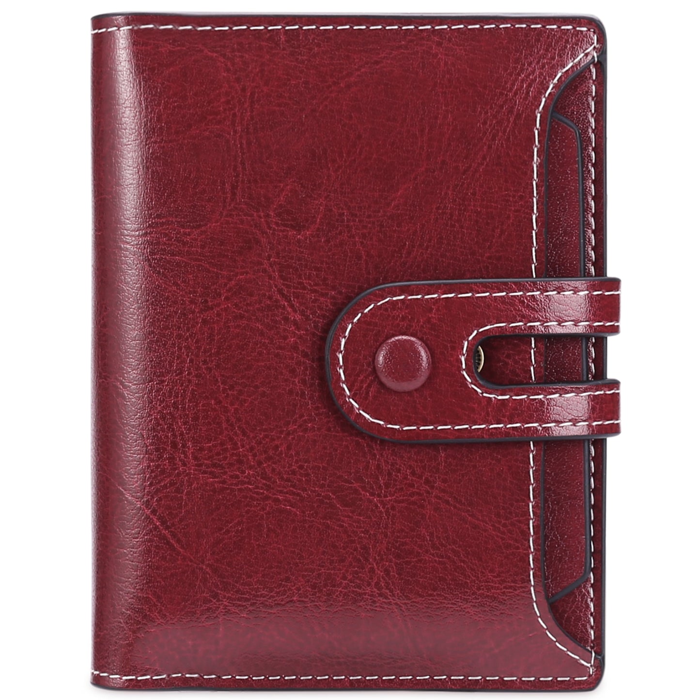 Sendefn Small Womens Wallet RFID Blocking Bifold Genuine Leather Purse with Zipper Coin Pocket ID Window