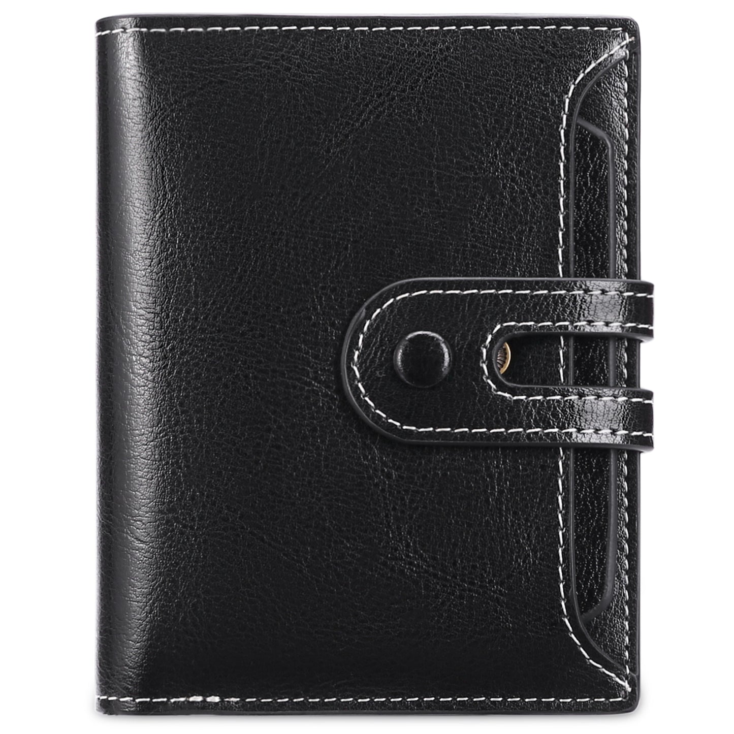 Sendefn Small Womens Wallet RFID Blocking Bifold Genuine Leather Purse with Zipper Coin Pocket ID Window